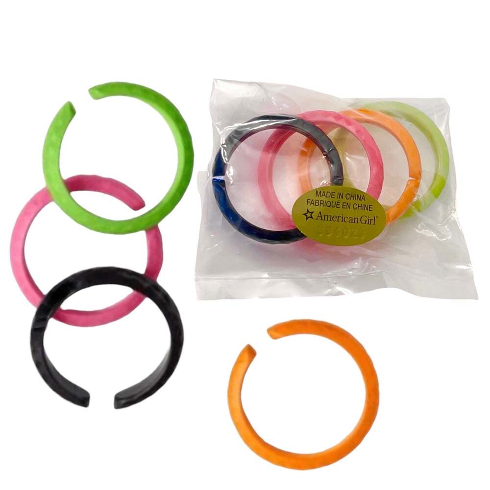 American Girl Doll Courtney Bracelet Set 4 Bangles 80s Play Jewelry Accessories - Picture 2 of 6